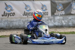 Matt McLean leading the KA3 Senior field (Pic: Coopers Photography)