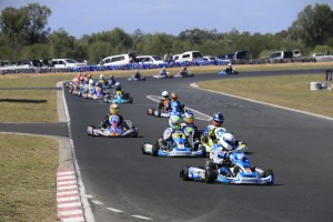 Ricciardo Kart driver Marc Tulloch leading the X30 field (Pic: Coopers Photography)