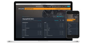 The MYLAPS speedhive website abd mobile platform
