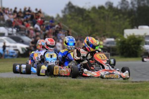 CRG driver Pierce Lehane took the challenge to the international stars on Saturday. (Pic: Coopers Photography)