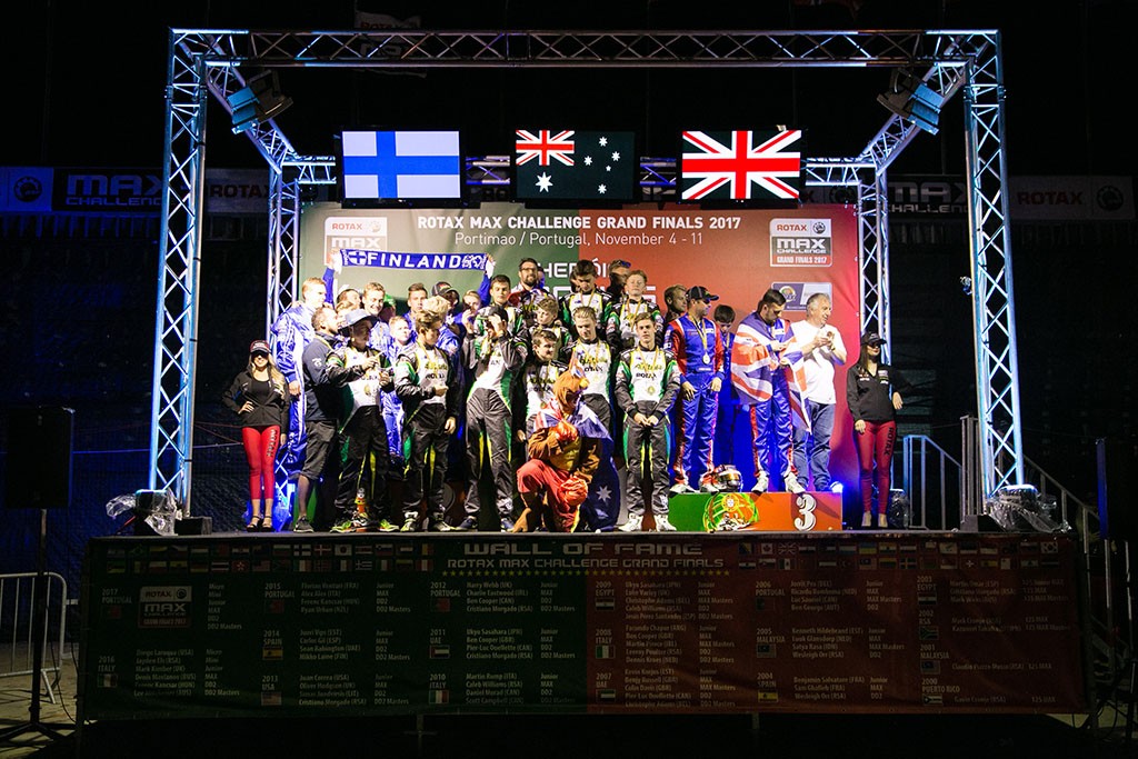 The Australian team celebrating their win in the Nations Cup (Pic: BRP-Rotax)