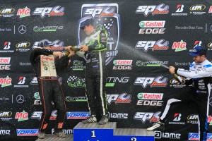 Celebrations on the KZ2 podium (Pic: Coopers Photography)